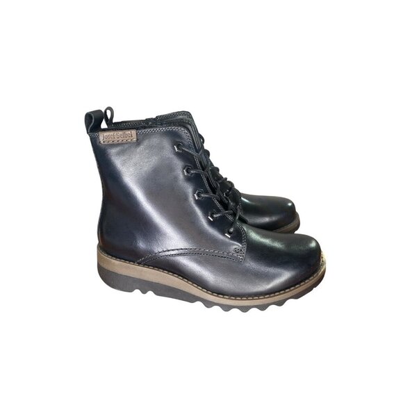 Josef Seibel Lina 06 black leather boot with faux fur lining. Size 6 Comfort - Picture 3 of 9